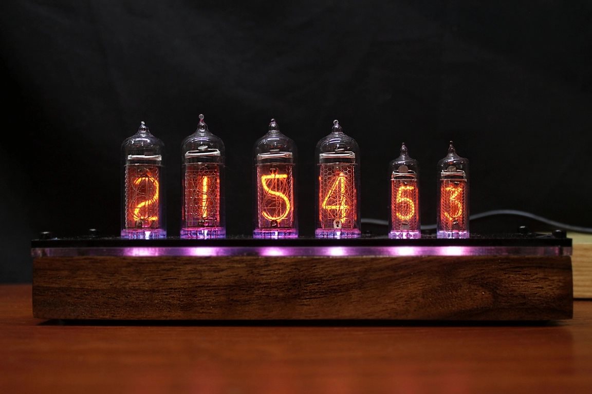 Nixie clock IN-14 and IN-16 tube