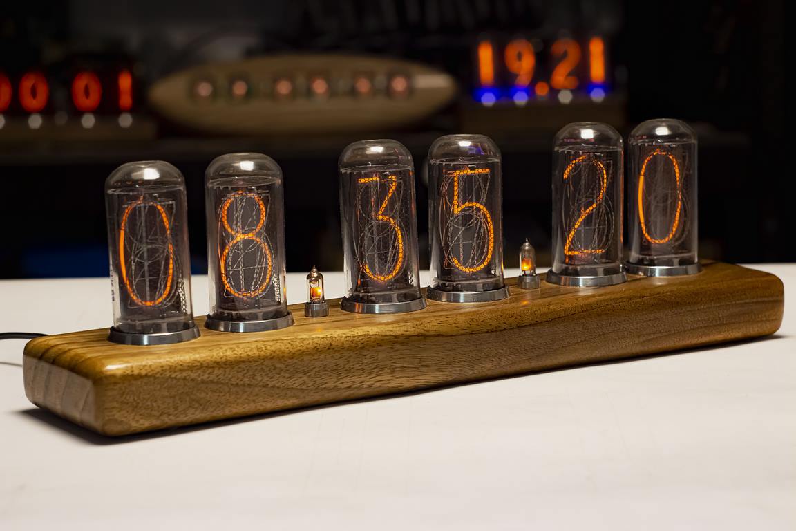nixie clock in18 tube retro